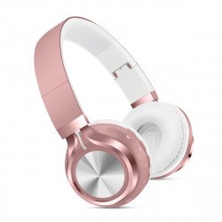 Super Bass Over the Ear Wireless Bluetooth Stereo Headphone SK-01 (Pink)